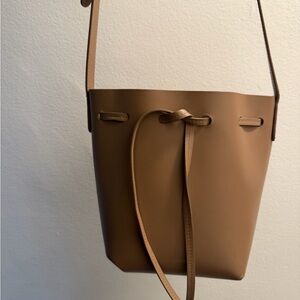 Mansur Gavriel Brown Leather Crossbody Bag